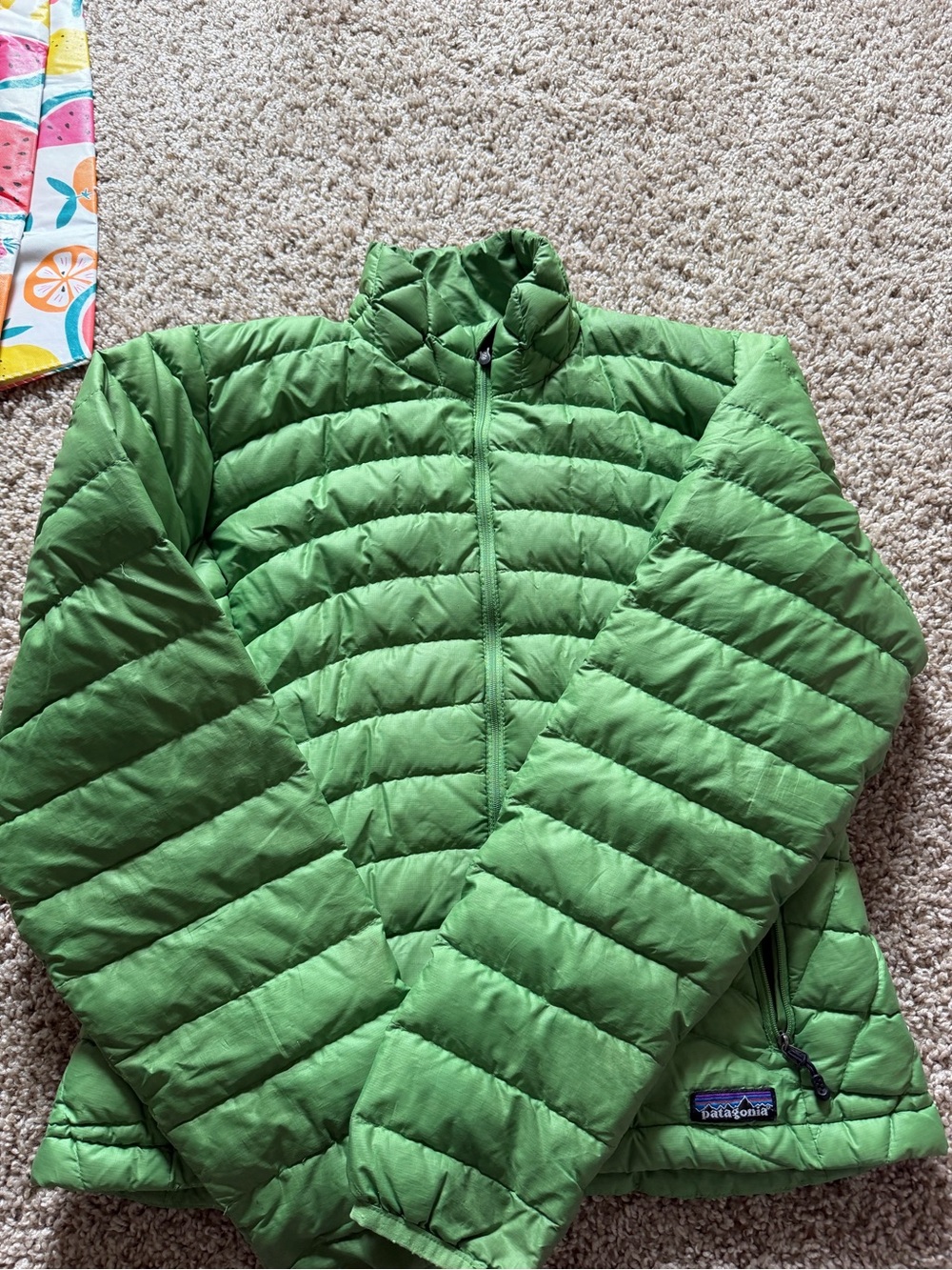 Patagonia Light Green Women's Puffer Jacket